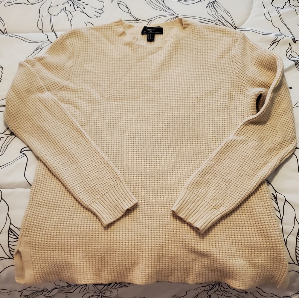 Men's Cream Knit Sweater
